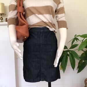 Gap Dark Jean Pencil Skirt Size 2 Dark Wash Denim Career Casual
